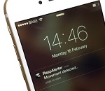 Binnenkomend alarm op een IPhone